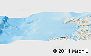 Shaded Relief Panoramic Map of the area around 47° 49' 20" S, 75° 34' 29" W