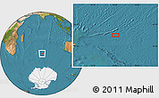 Satellite Location Map of the area around 47° 49' 20" S, 76° 34' 29" E