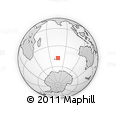 Outline Map of the Area around 47° 49' 20" S, 76° 34' 29" E, rectangular outline