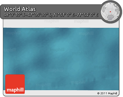 Satellite 3D Map of the Area around 47° 49' 20" S, 77° 25' 30" E