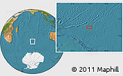 Satellite Location Map of the area around 47° 49' 20" S, 77° 25' 30" E