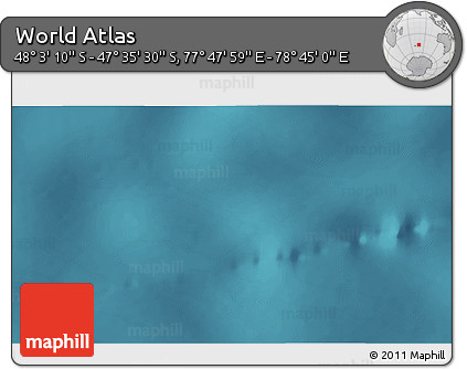 Satellite 3D Map of the Area around 47° 49' 20" S, 78° 16' 30" E