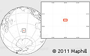 Blank Location Map of the area around 47° 49' 20" S, 79° 58' 29" E