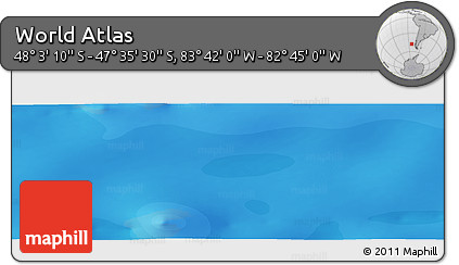 Political Panoramic Map of the Area around 47° 49' 20" S, 83° 13' 29" W