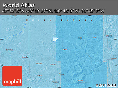 Political Map of the Area around 48° 5' 50" N, 100° 13' 29" W