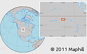 Gray Location Map of the area around 48° 5' 50" N, 104° 28' 29" W