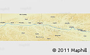 Physical Panoramic Map of the area around 48° 5' 50" N, 104° 28' 29" W