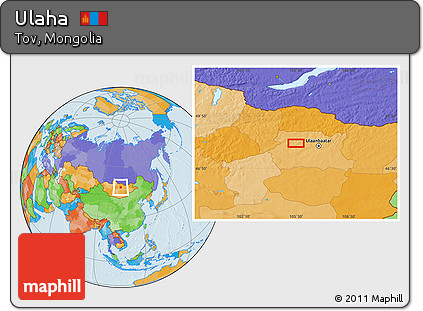 Political Location Map of Ulaha