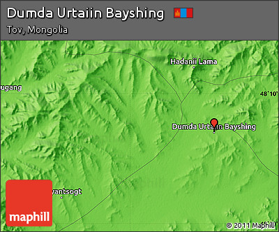 Political Map of Dumda Urtaiin Bayshing