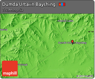 Political Map of Dumda Urtaiin Bayshing