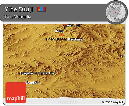 Physical Panoramic Map of Yihe Süüji