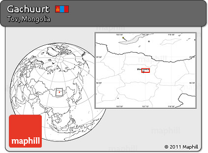 Blank Location Map of Gachuurt