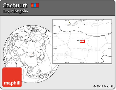 Blank Location Map of Gachuurt