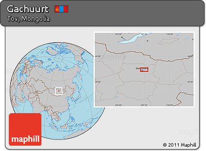 Gray Location Map of Gachuurt