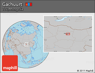 Gray Location Map of Gachuurt