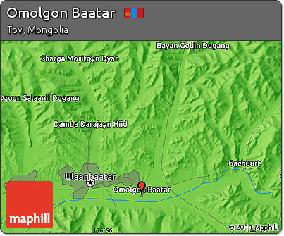 Political Map of Omolgon Baatar