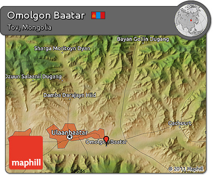Satellite Map of Omolgon Baatar