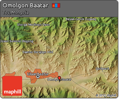 Satellite Map of Omolgon Baatar
