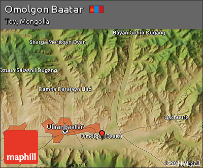 Satellite Map of Omolgon Baatar