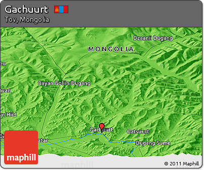 Political Panoramic Map of Gachuurt