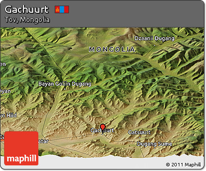 Satellite Panoramic Map of Gachuurt