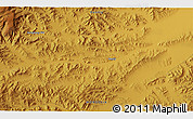 Physical 3D Map of the area around 48° 5' 50" N, 109° 43' 29" E