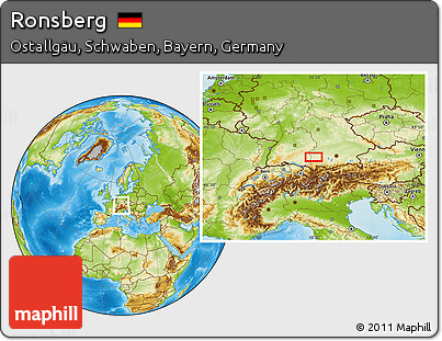 Physical Location Map of Ronsberg