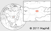 Blank Location Map of the area around 48° 5' 50" N, 112° 16' 30" E