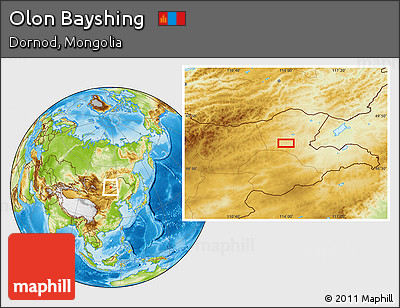Physical Location Map of Olon Bayshing