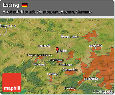 Satellite 3D Map of Esting