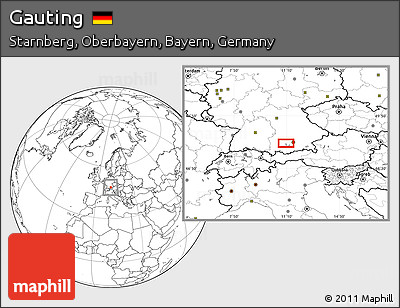 Blank Location Map of Gauting