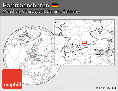 Blank Location Map of Hartmannshofen