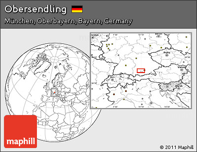 Blank Location Map of Obersendling