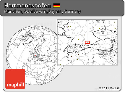 Blank Location Map of Hartmannshofen