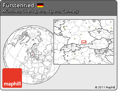 Blank Location Map of Fürstenried