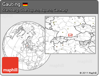 Blank Location Map of Gauting