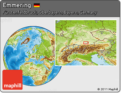 Physical Location Map of Emmering