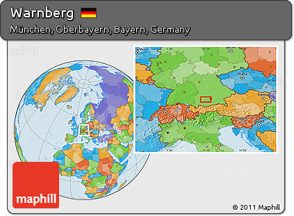 Political Location Map of Warnberg