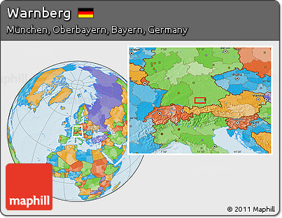 Political Location Map of Warnberg