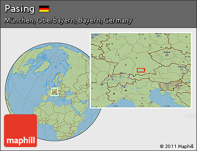 Savanna Style Location Map of Pasing