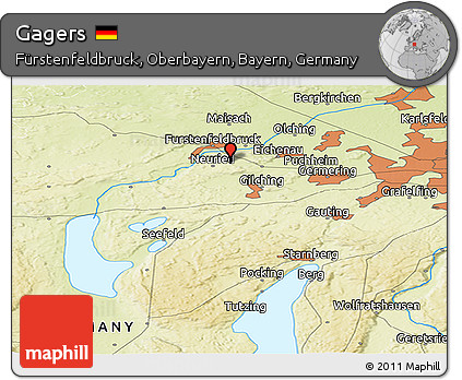 Physical Panoramic Map of Gagers