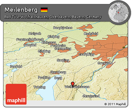 Physical Panoramic Map of Meilenberg