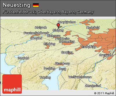 Physical Panoramic Map of Neuesting