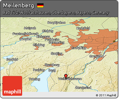 Physical Panoramic Map of Meilenberg