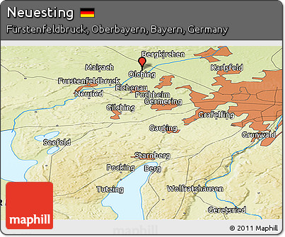 Physical Panoramic Map of Neuesting