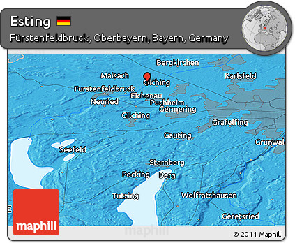 Political Panoramic Map of Esting