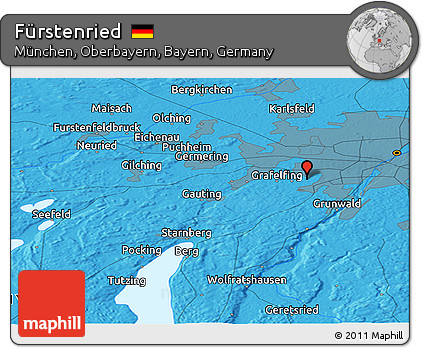 Political Panoramic Map of Fürstenried
