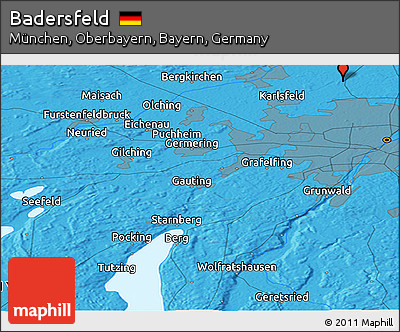 Political Panoramic Map of Badersfeld