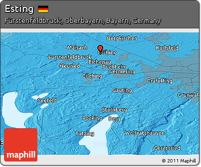 Political Panoramic Map of Esting