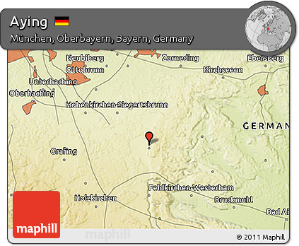 Physical 3D Map of Aying
